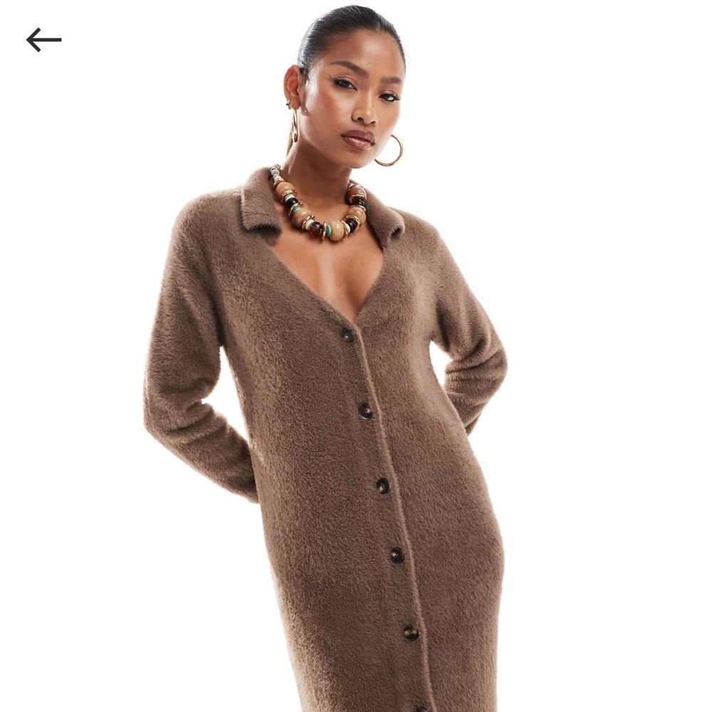 ASOS Brown Midi Dress
